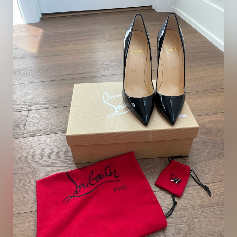 Christian Louboutin So Kate 120 Black Patent. Size 38